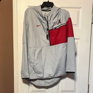 Nike Men’s Windbreaker Pullover Jacket - Gray & Red